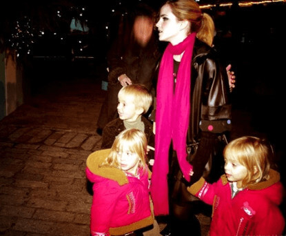 His daughters Emma, Lucy, and Nina